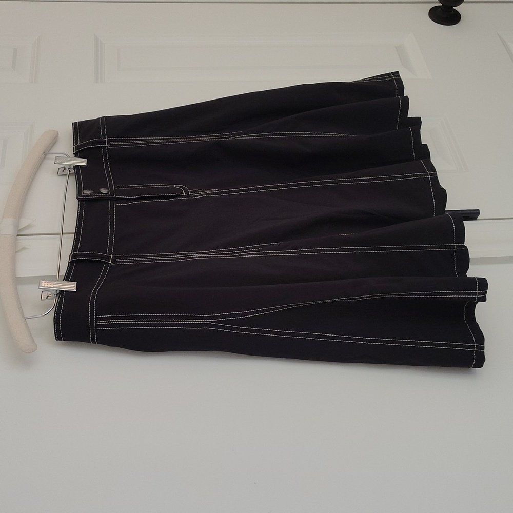 Athleta Whatever Black Pleated Skirt Skort Size 12 - Picture 7 of 16